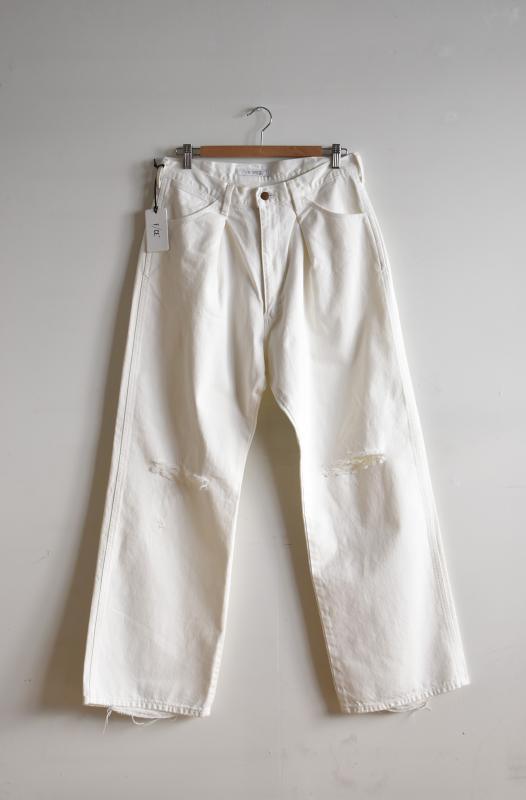 "F/CE." Wrangler Reconstructed Denim Pants -White-