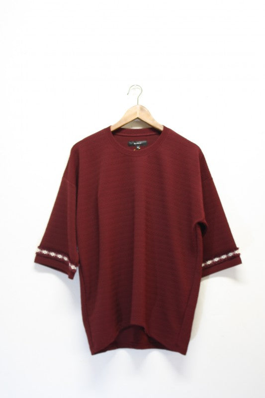 「QUOLT」chill cutsew -burgundy-