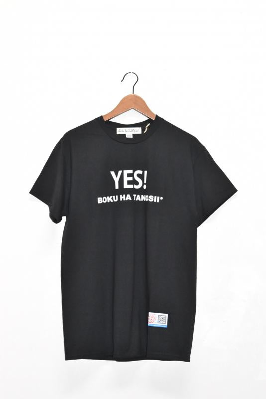 ★50%OFF★「×NEW YOAKE POST 」YES s/s T -black-