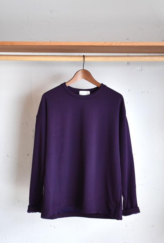 「soglia」BOMBERHEAT L/S tee -purple-