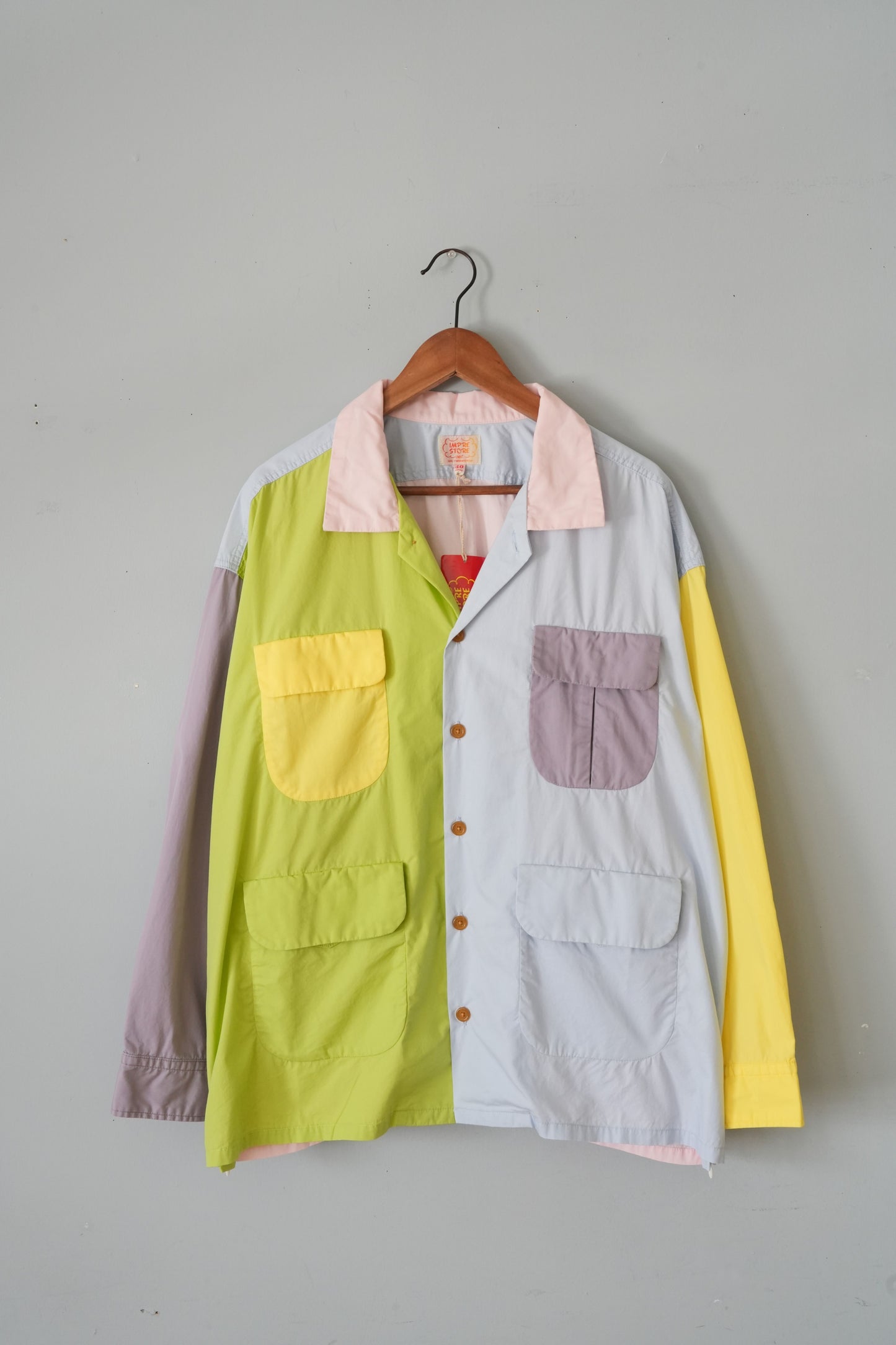 「IMPRESTORE」crazy open collar L/S shirts