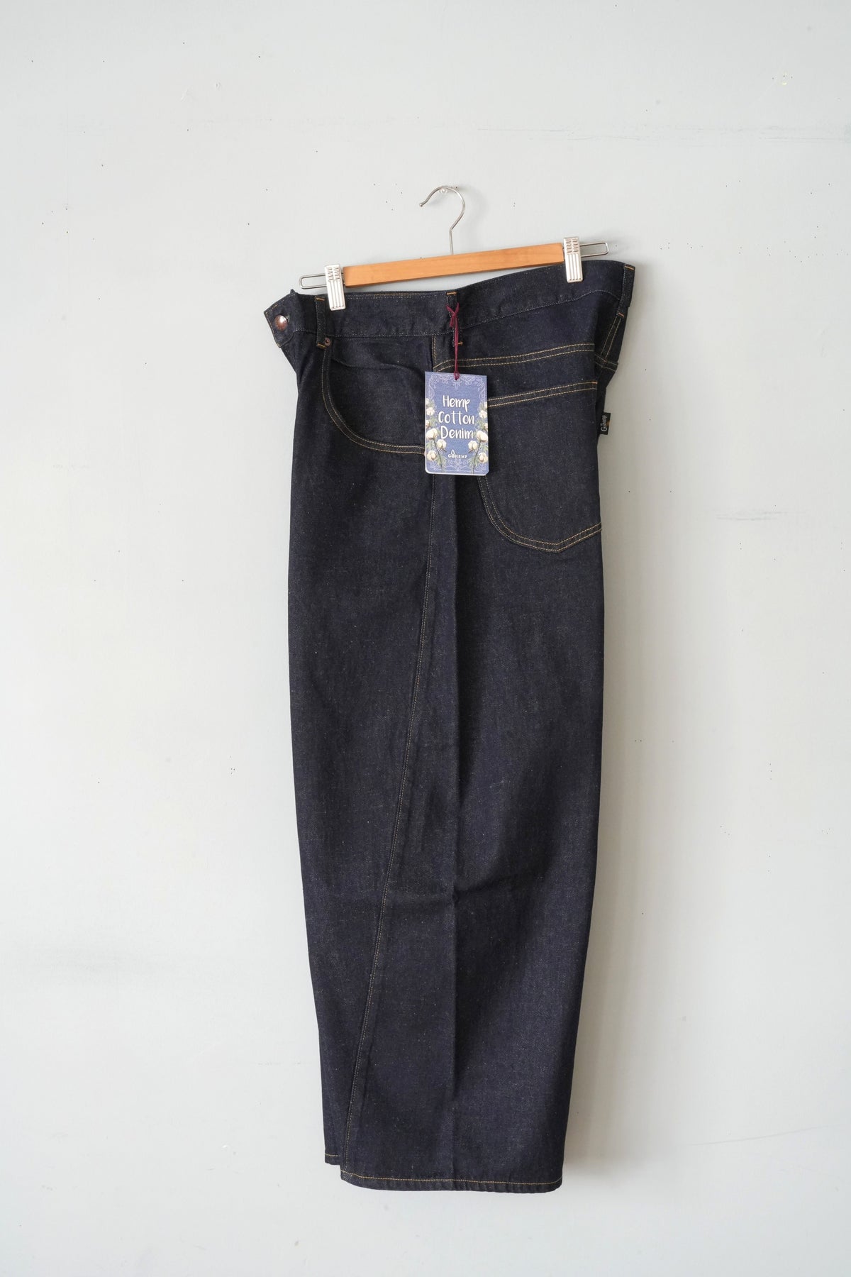 「GOHEMP」barrel pants -one wash-