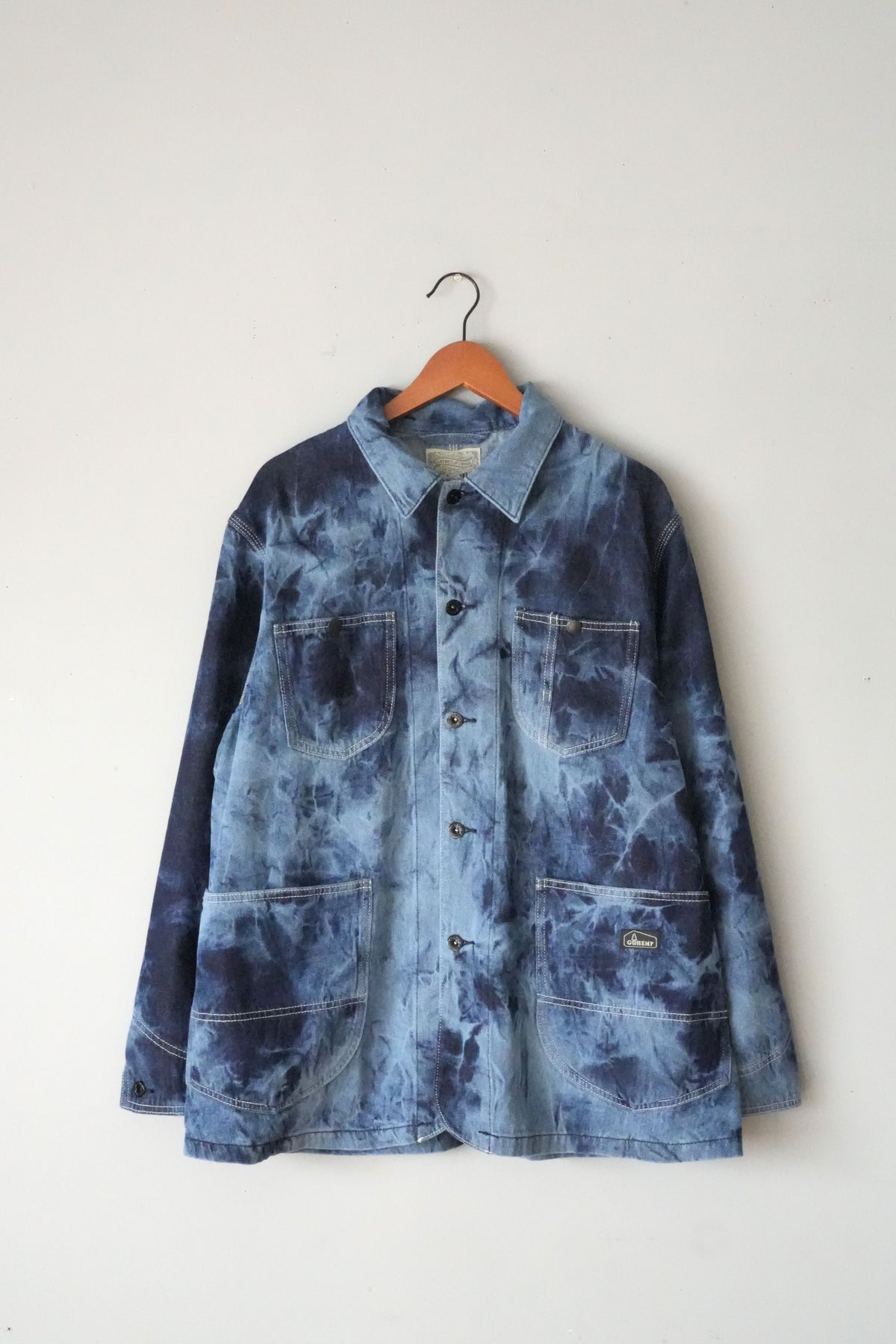 「GOHEMP」cover all jacket -thunder wash-