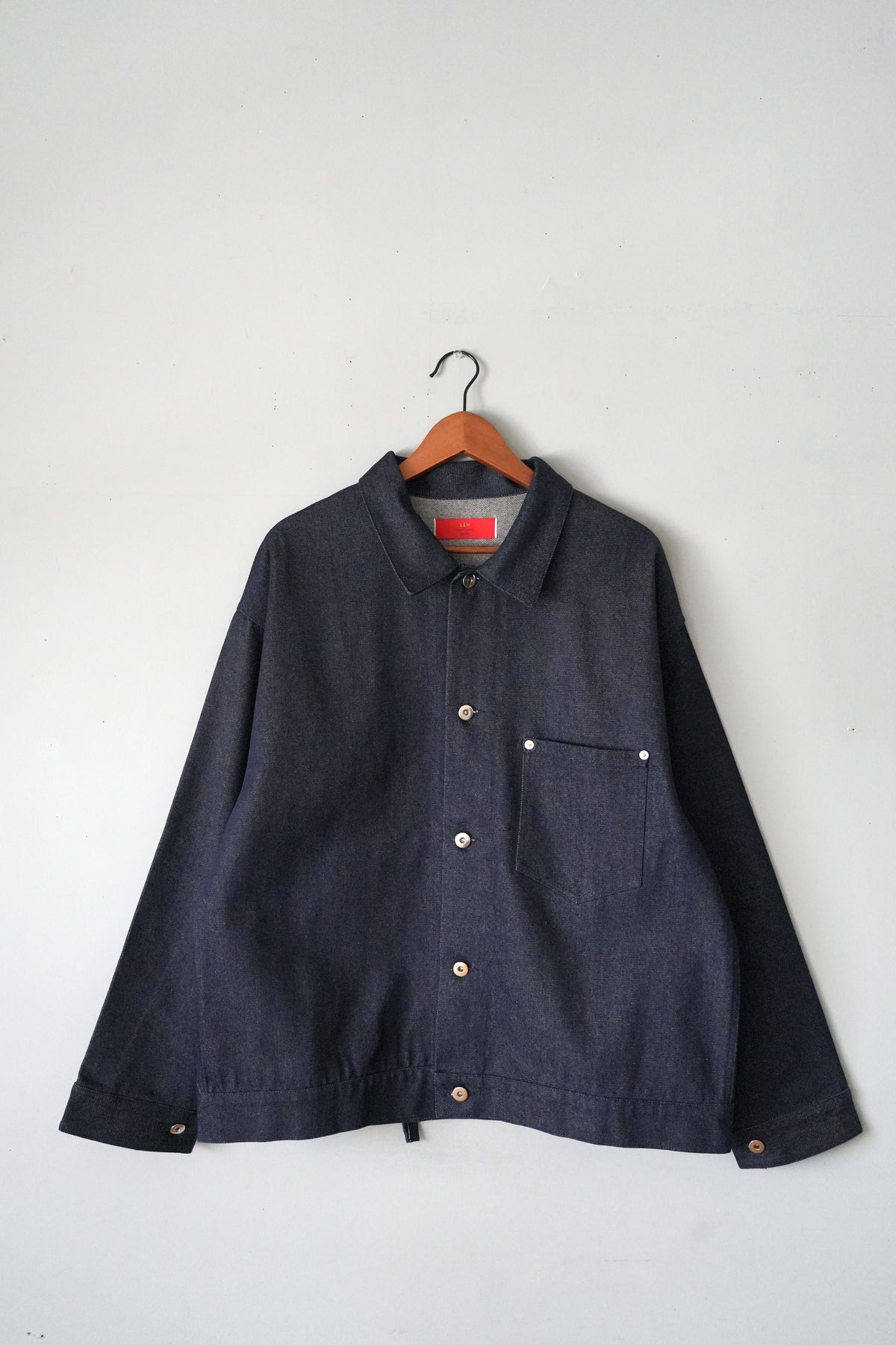 「leh」boxy denim jackety -indigo-