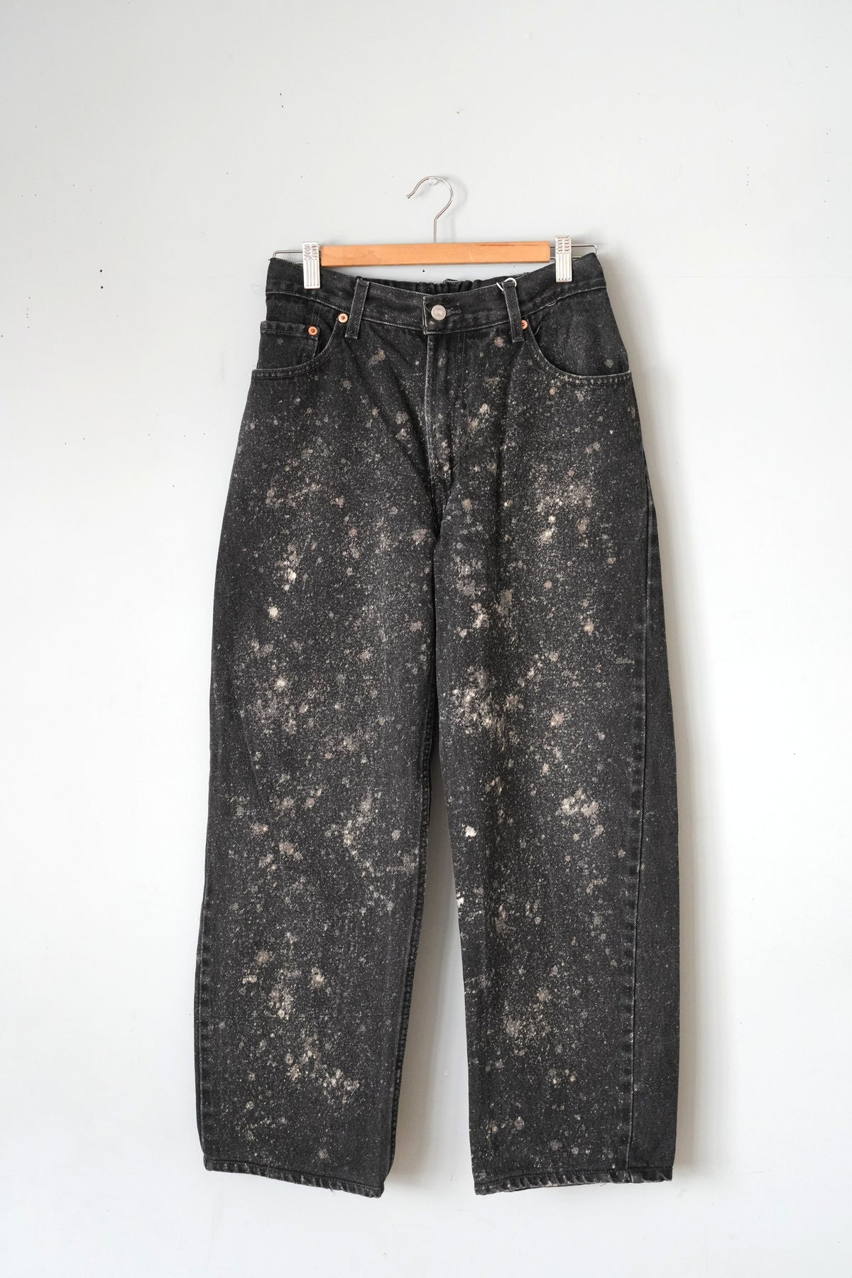 「nasngwam」galaxy denim pants -black- M