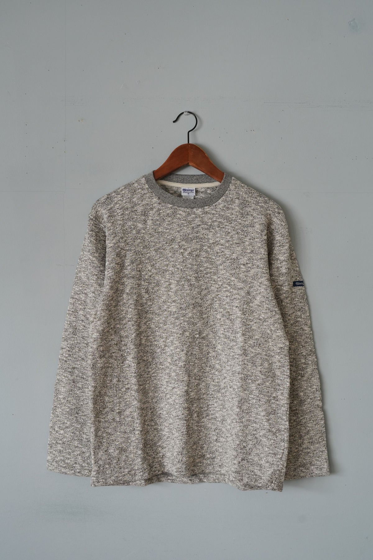 「Tieasy」original crerw neck -mix charcoal-