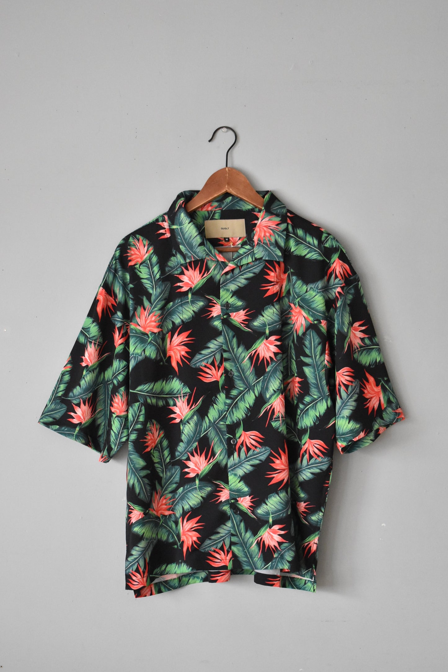「QUOLT」overtone shirts -black-
