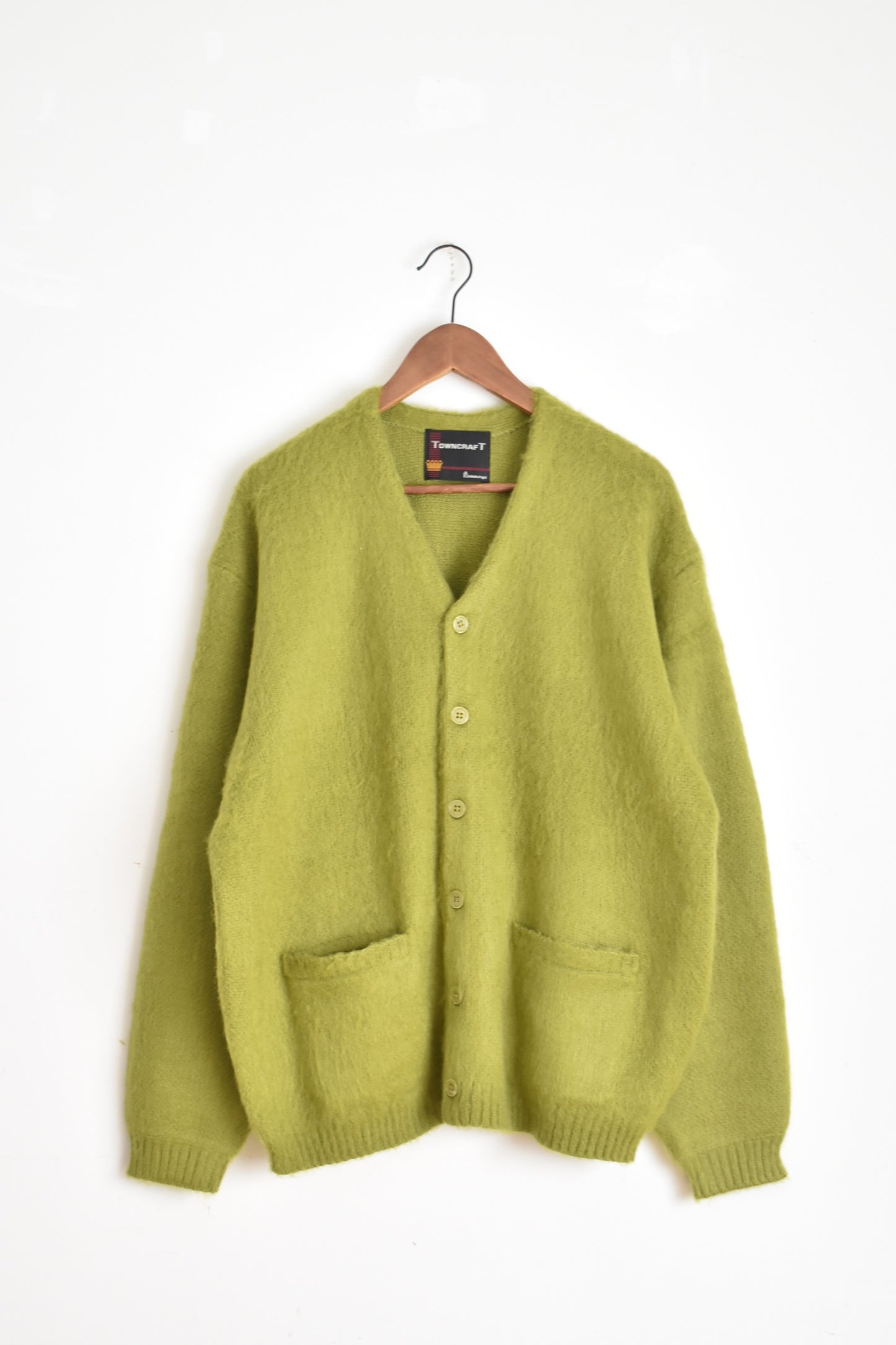 「TOWN CRAFT」shaggy color cardigan -green-