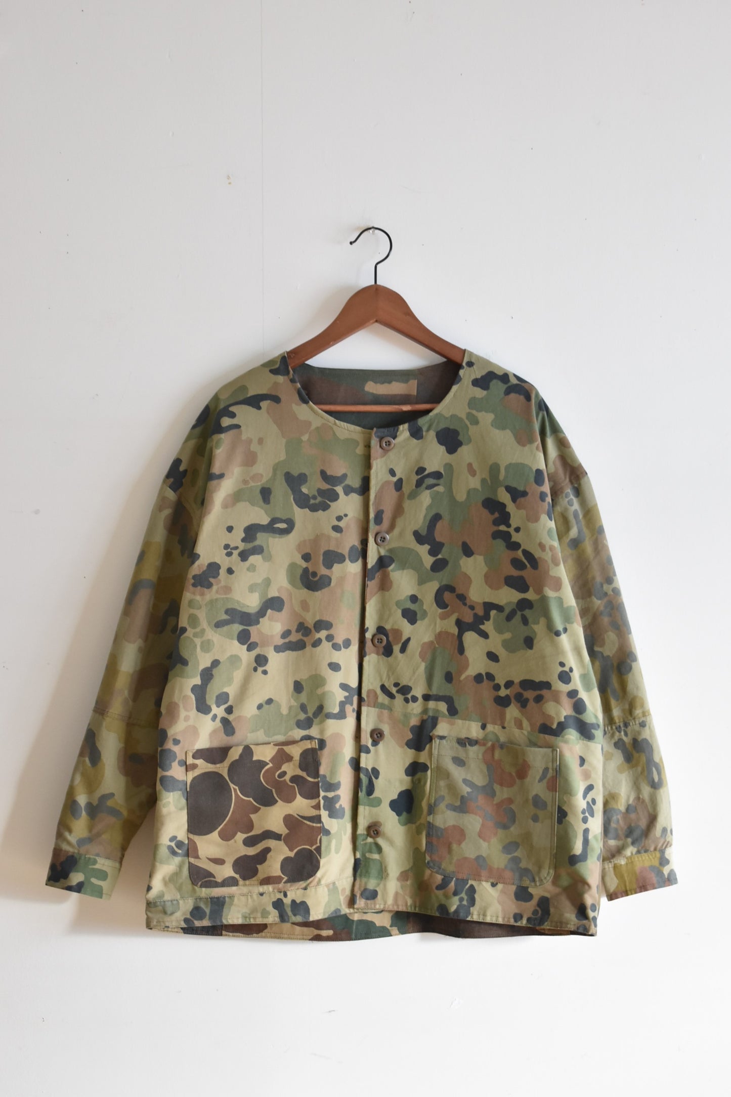 「Mr.remakeman」camo reversible no collar shirt-jacket #1 サイズ2