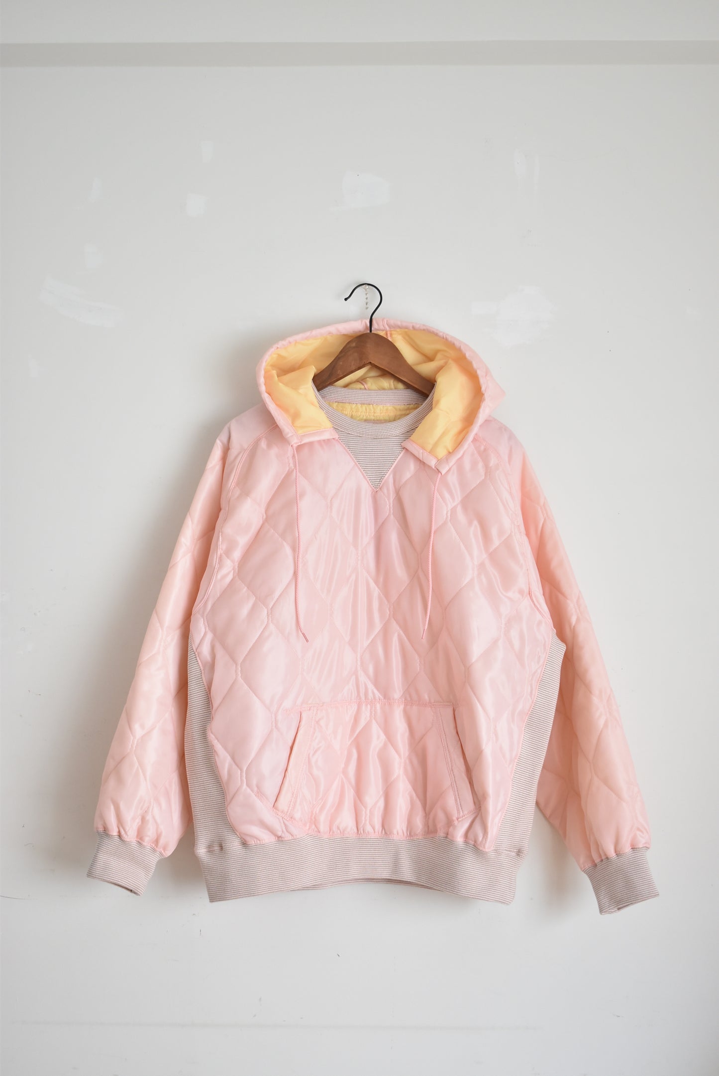 「imprestore」"McClure"retrofit hoodie quilted padding