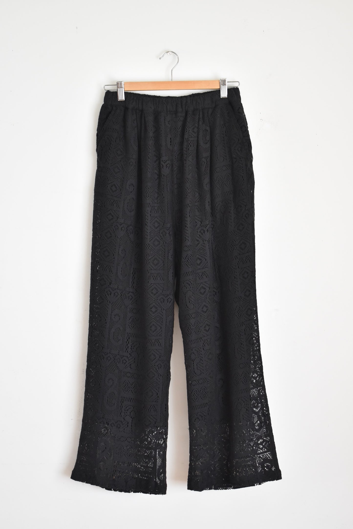 <再入荷>「noia」lace pants -black-