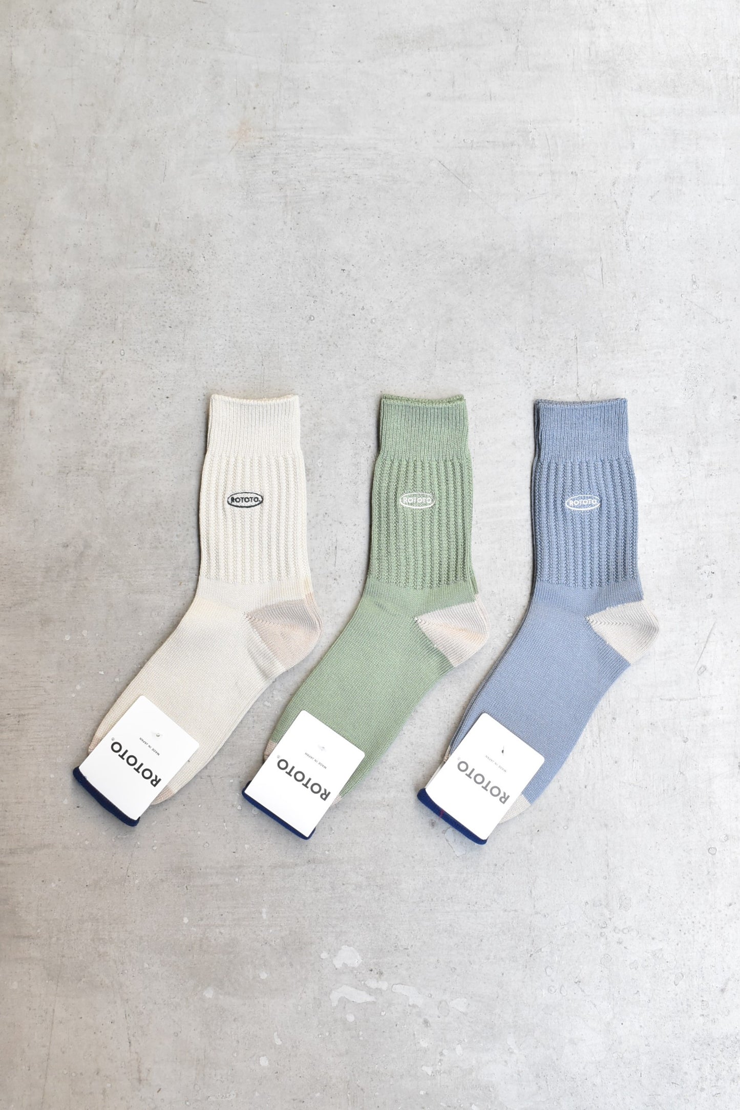 「ROTOTO」90s logo crew socks