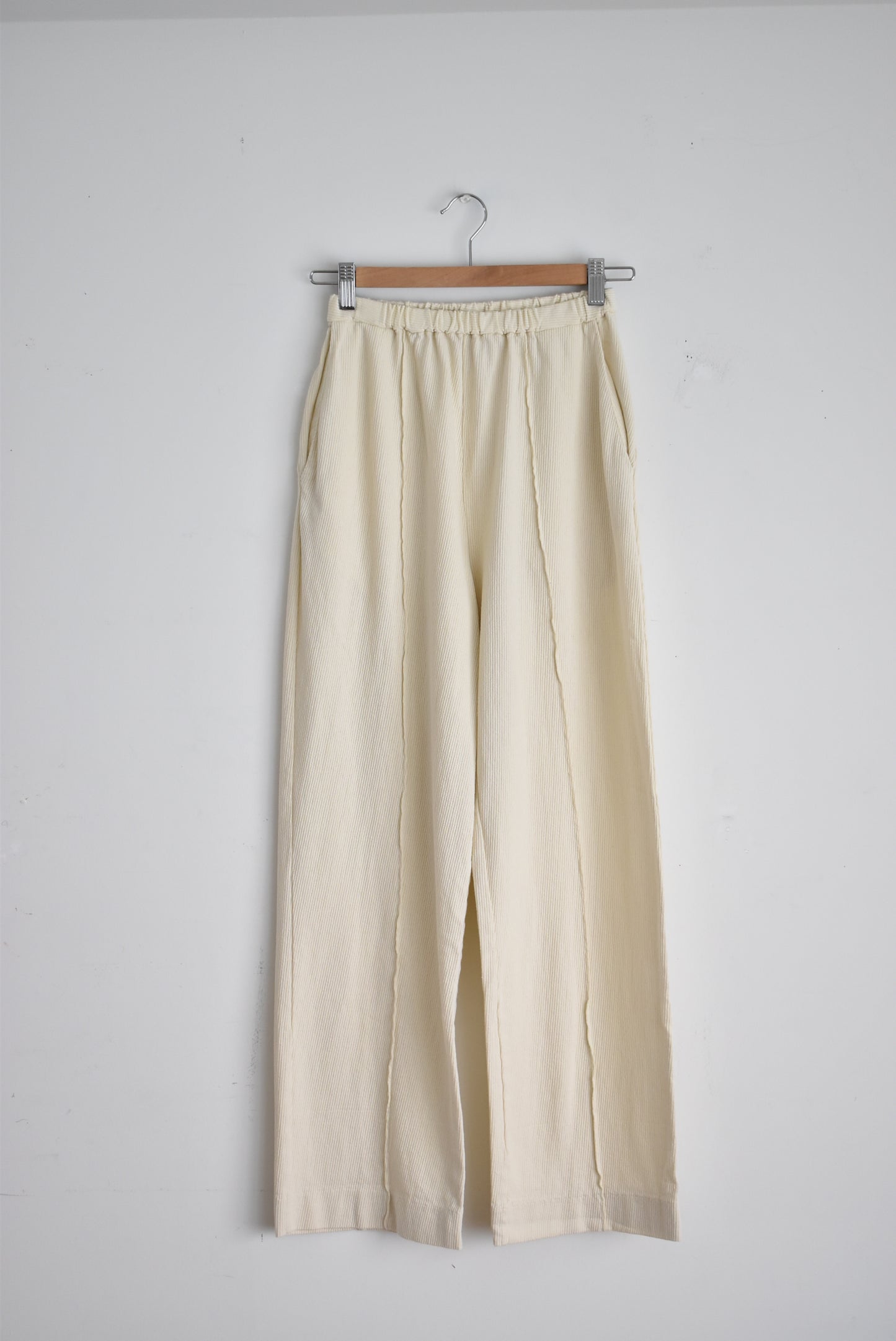 「walla walla sport」ridge vertical pleats pants -ivory-