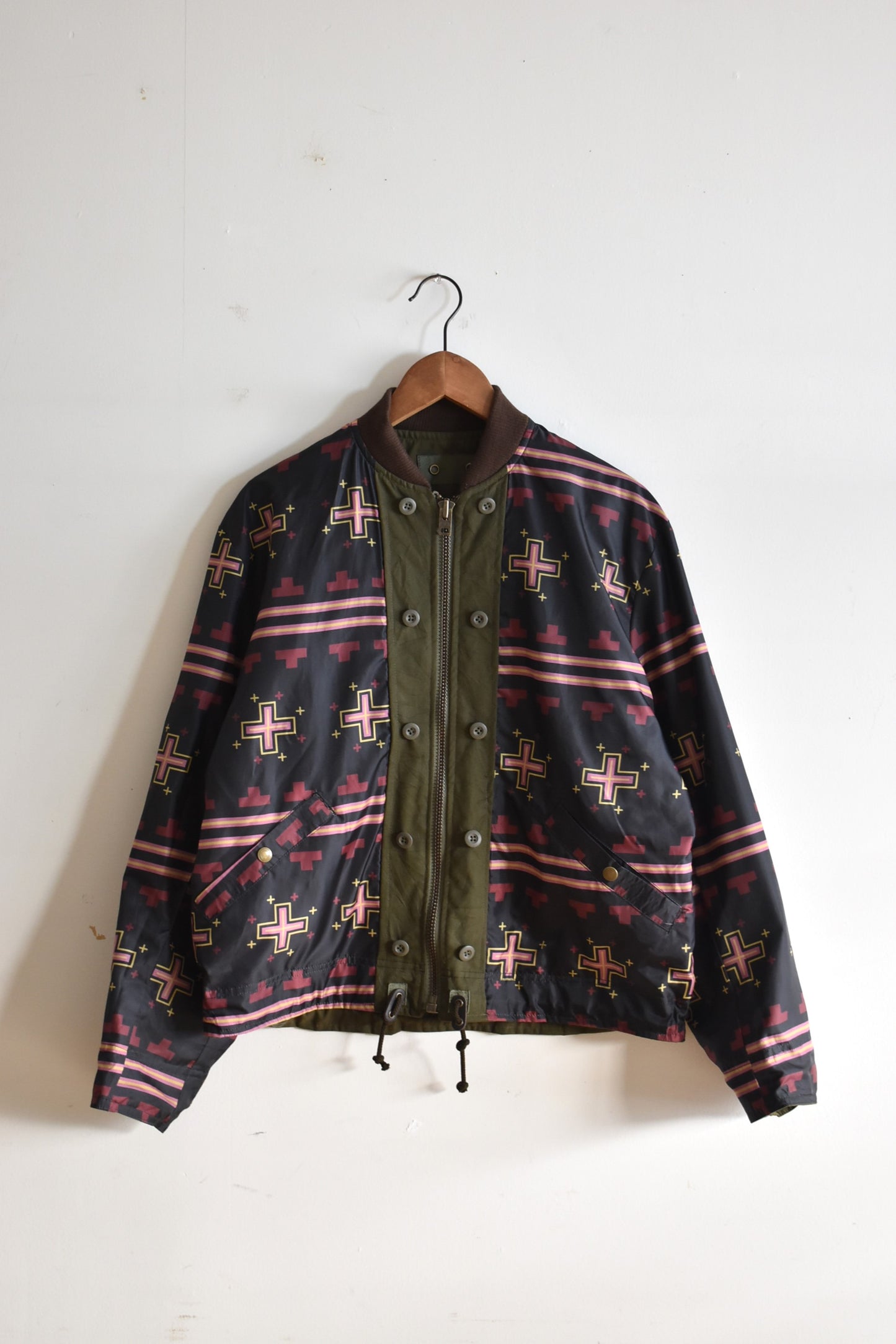 「nasngwam」barbarian flight jacket -olive-