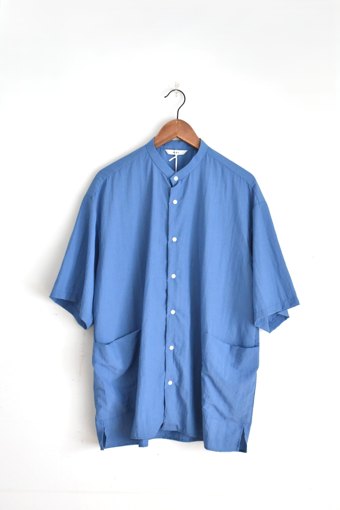 「ämne」nylon park shirts -blue-