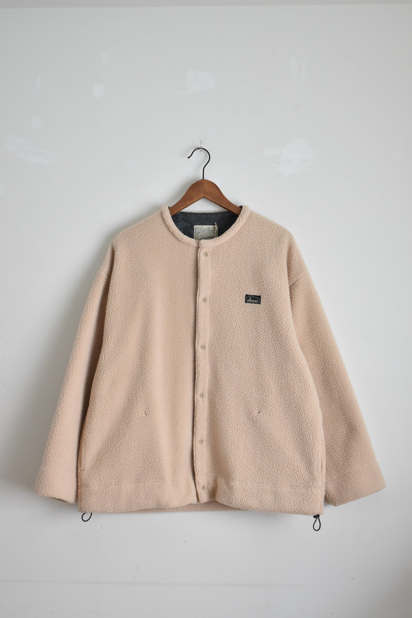 「GOHEMP」no collar boa jacket