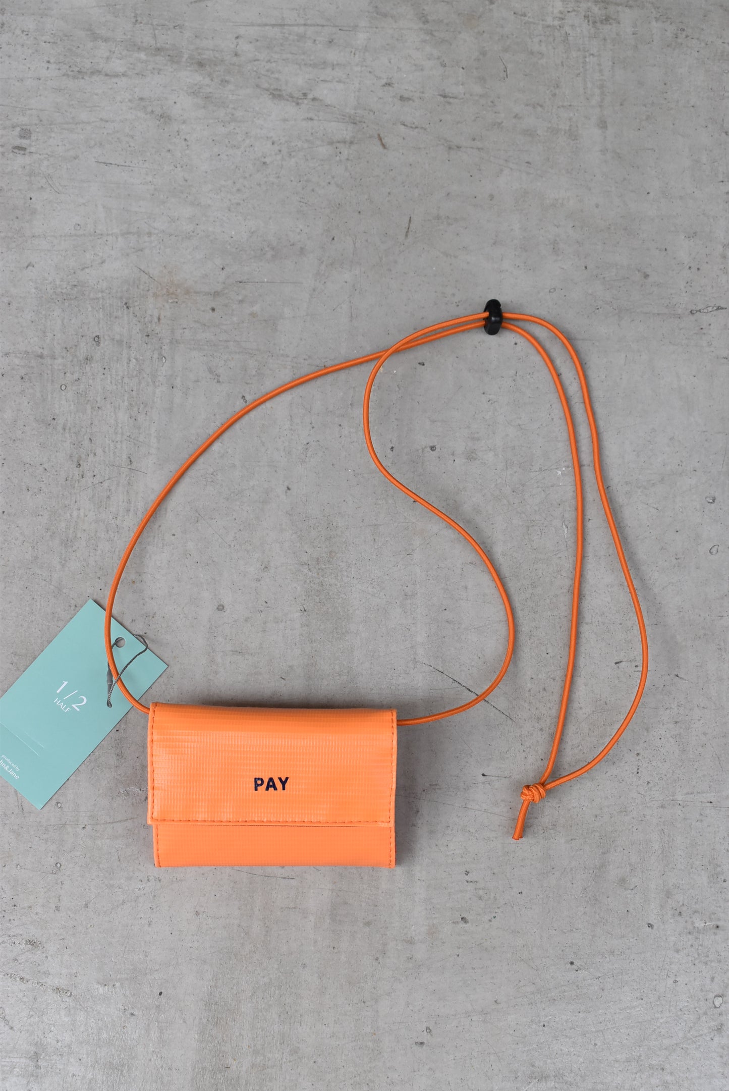 「1/2 HALF」 ”PAY" 1st wallet -orange-
