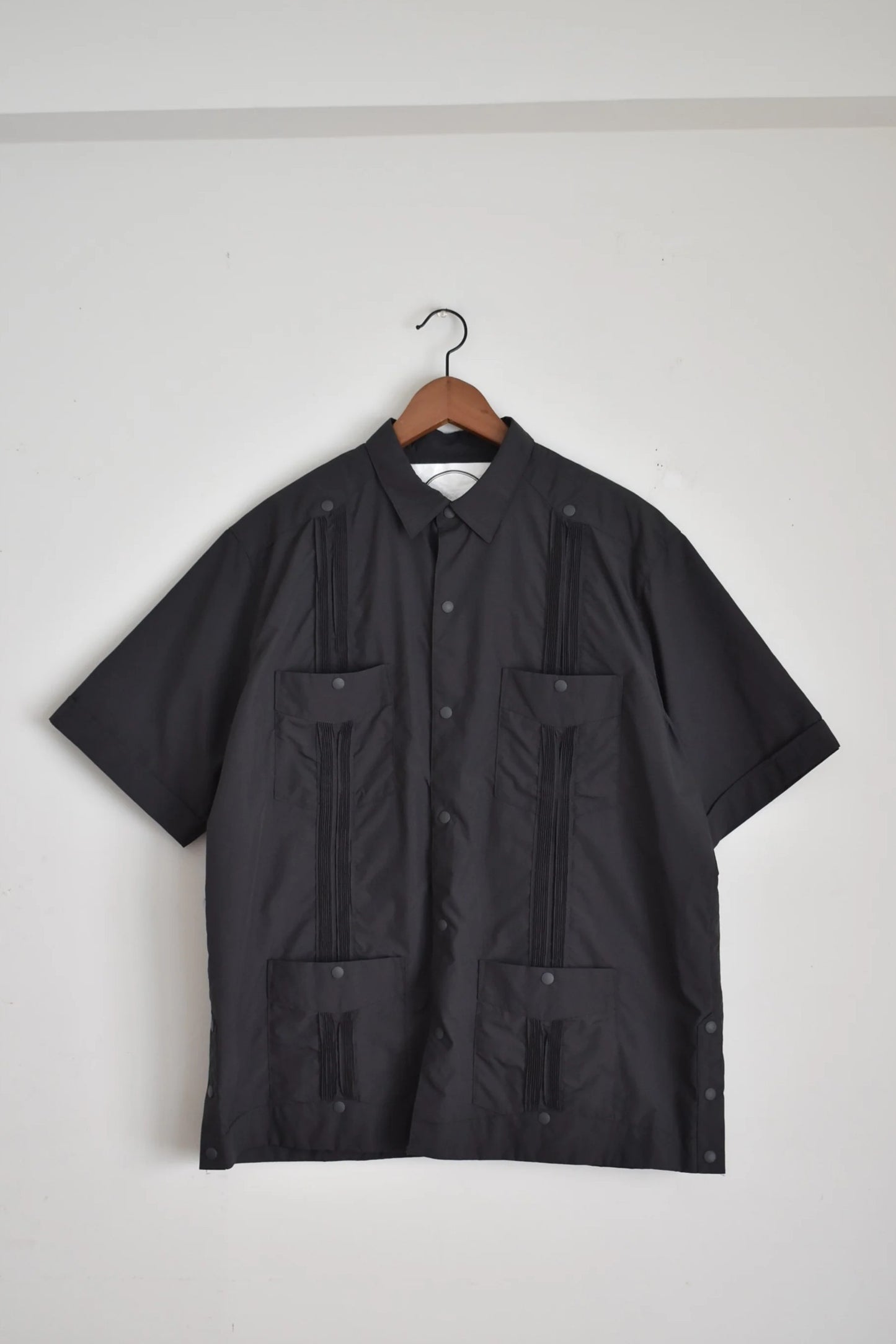 「BURLAP OUTFITTER」guayabera shirt -raven-