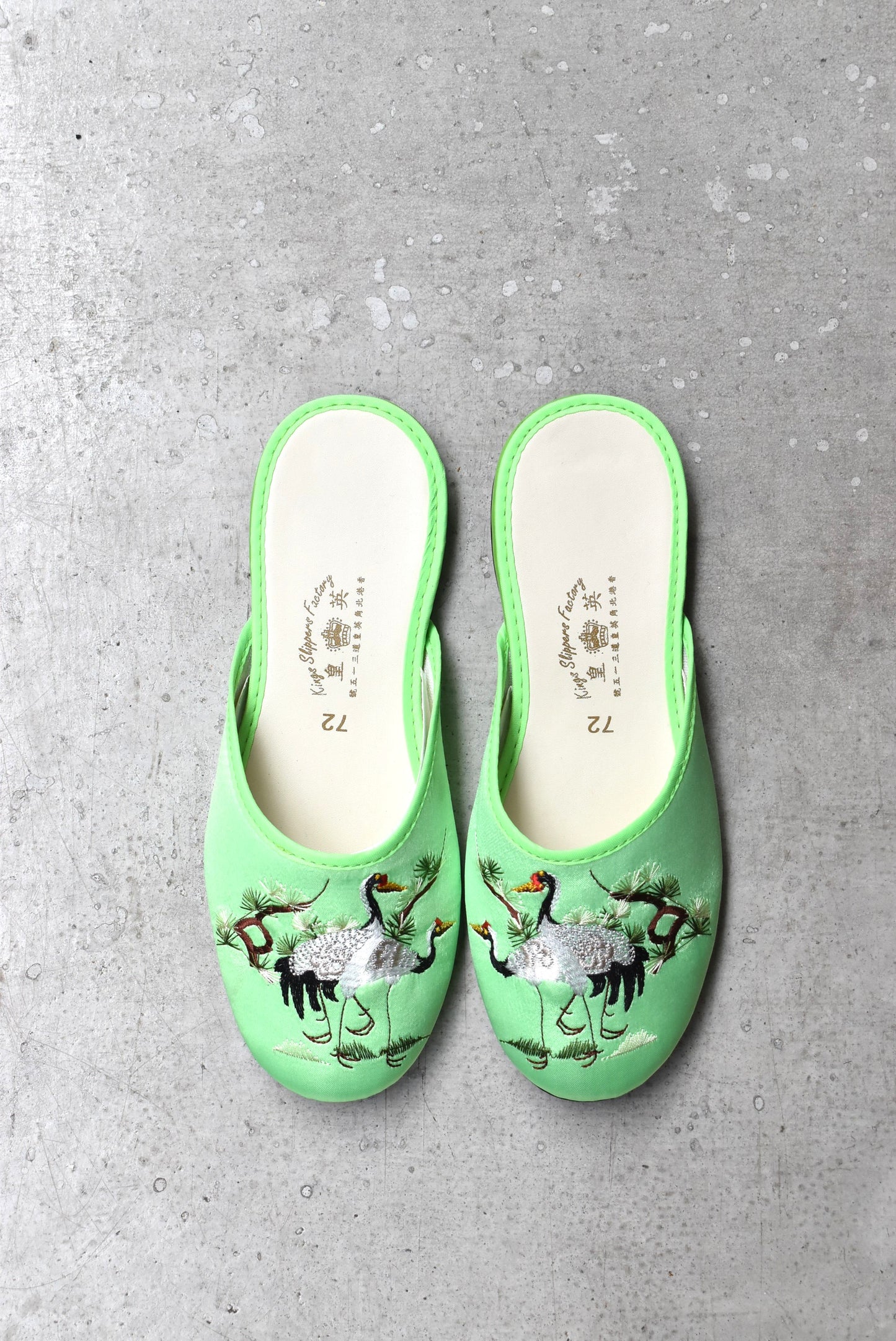 「selected items」"英皇(kings slippers)"チャイナシューズ -green-
