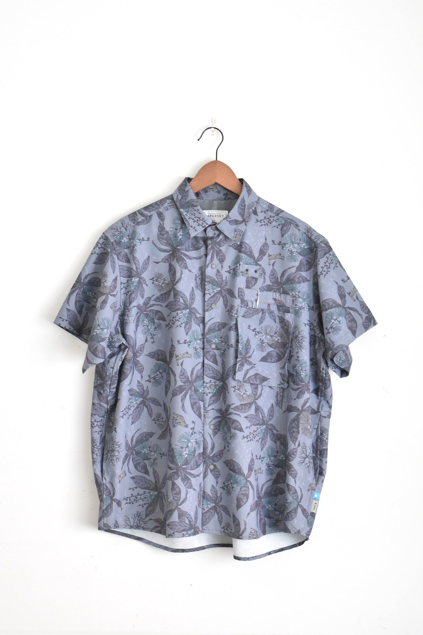 「PAPERSKY」HIKE&BIKE CAVE half shirts with Foxfire -chaprint-