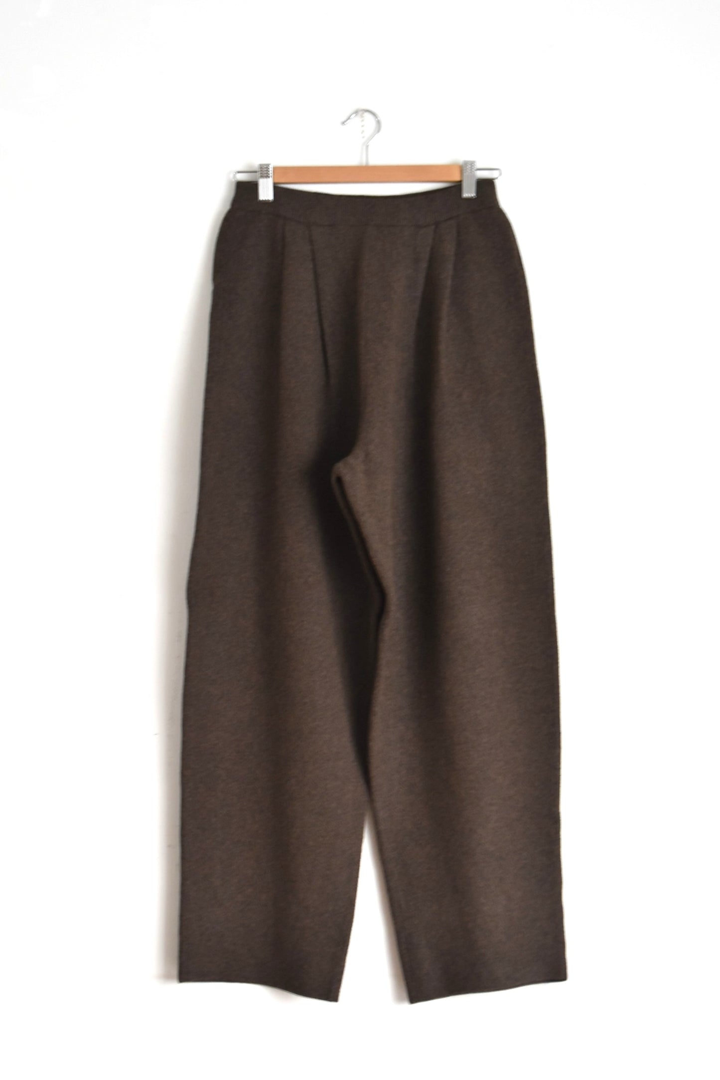 「hunch」knit wide pants -brown-