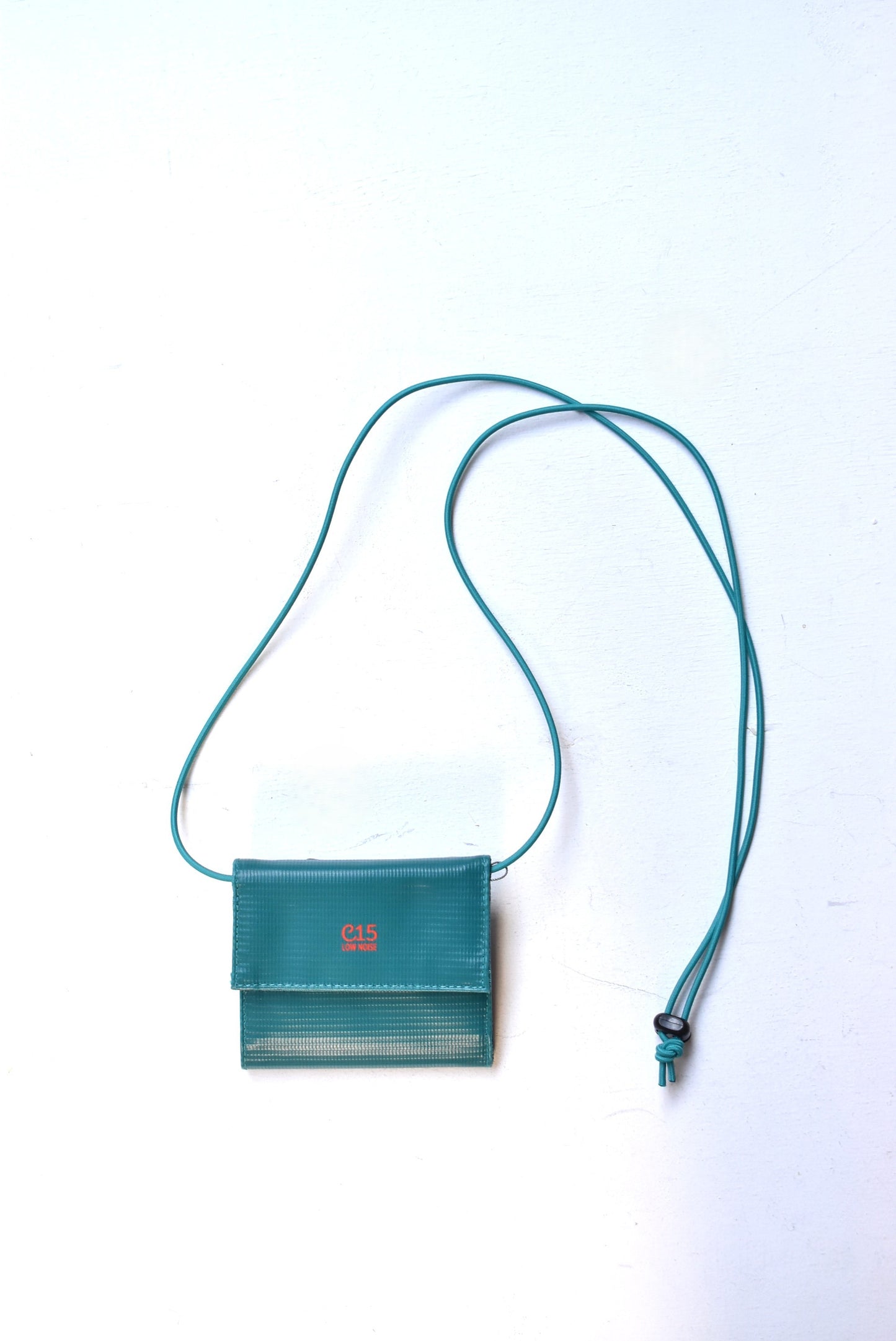 「1/2 HALF」"C-15"tarpolin conpact wallet -emerald-