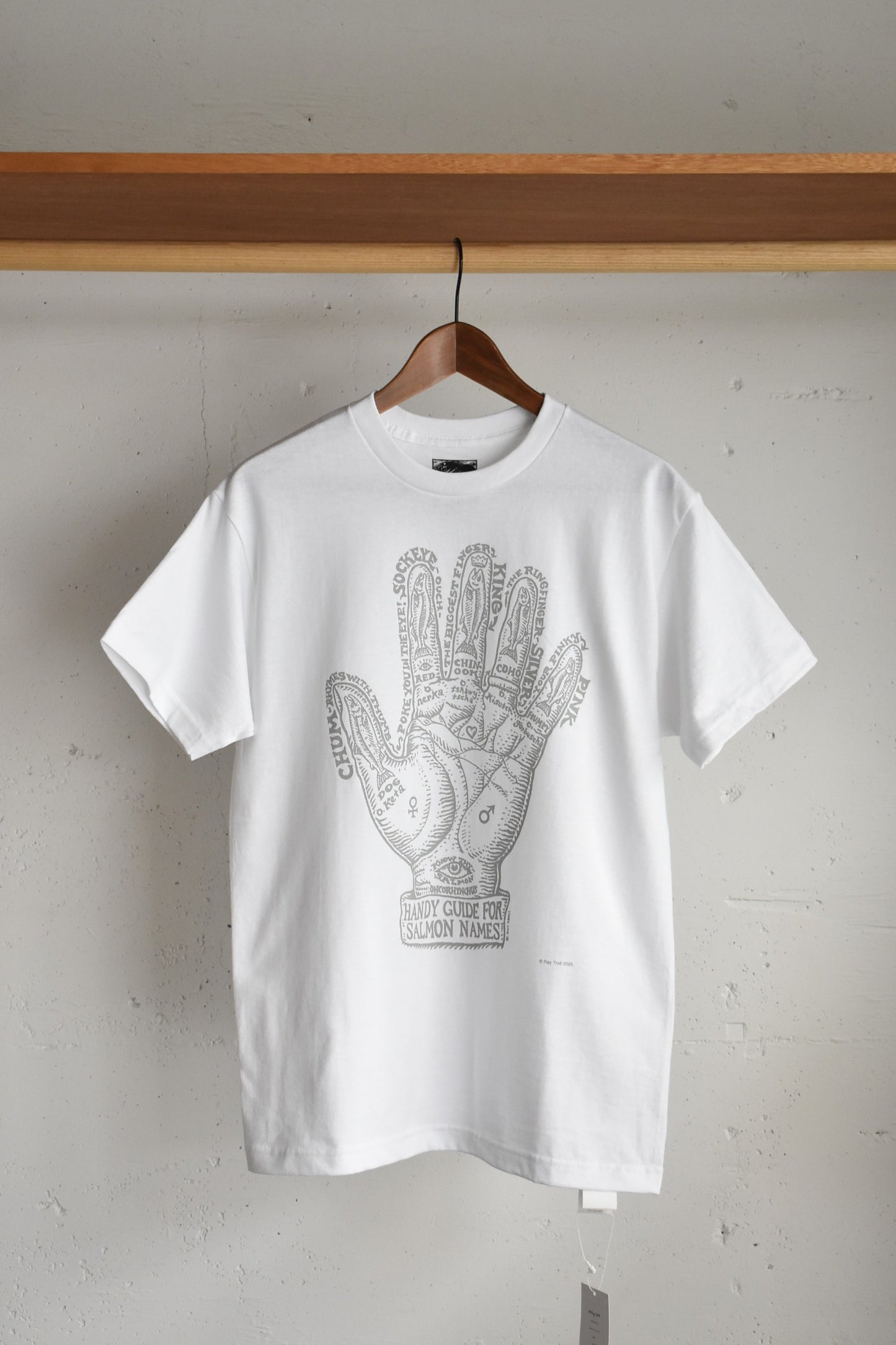 「Ray Troll」hand guide Tee -white-