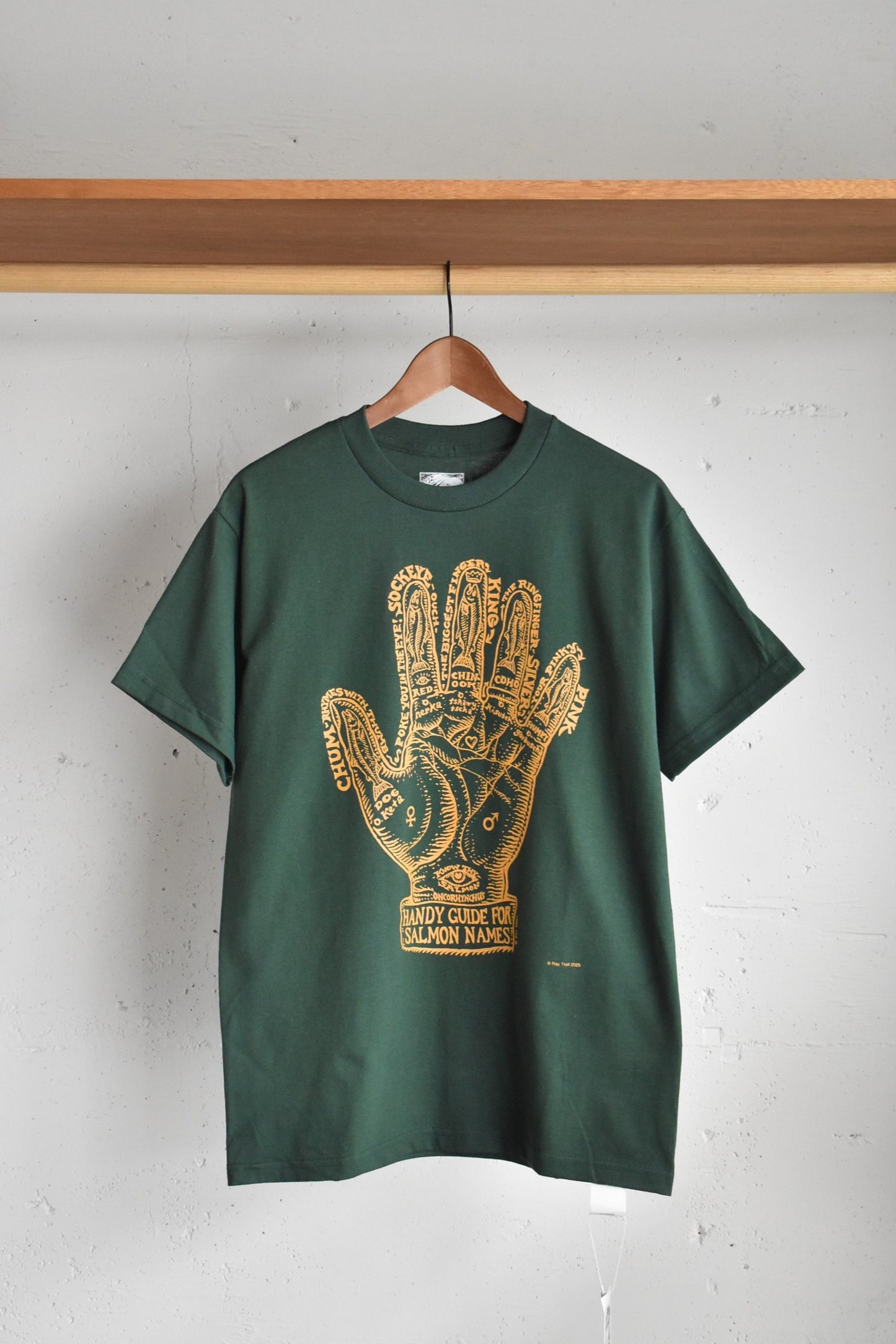 「Ray Troll」hand guide Tee -d.green-