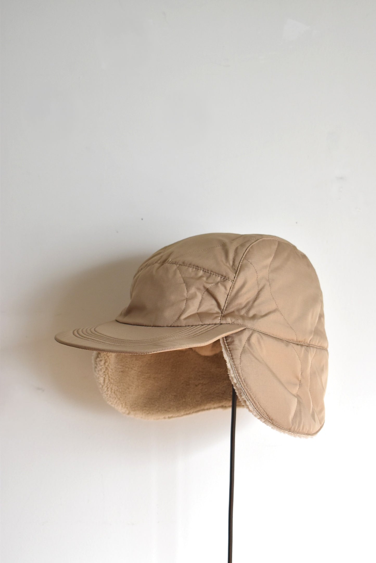 「TAION」military down × boa warm cap -coyote-