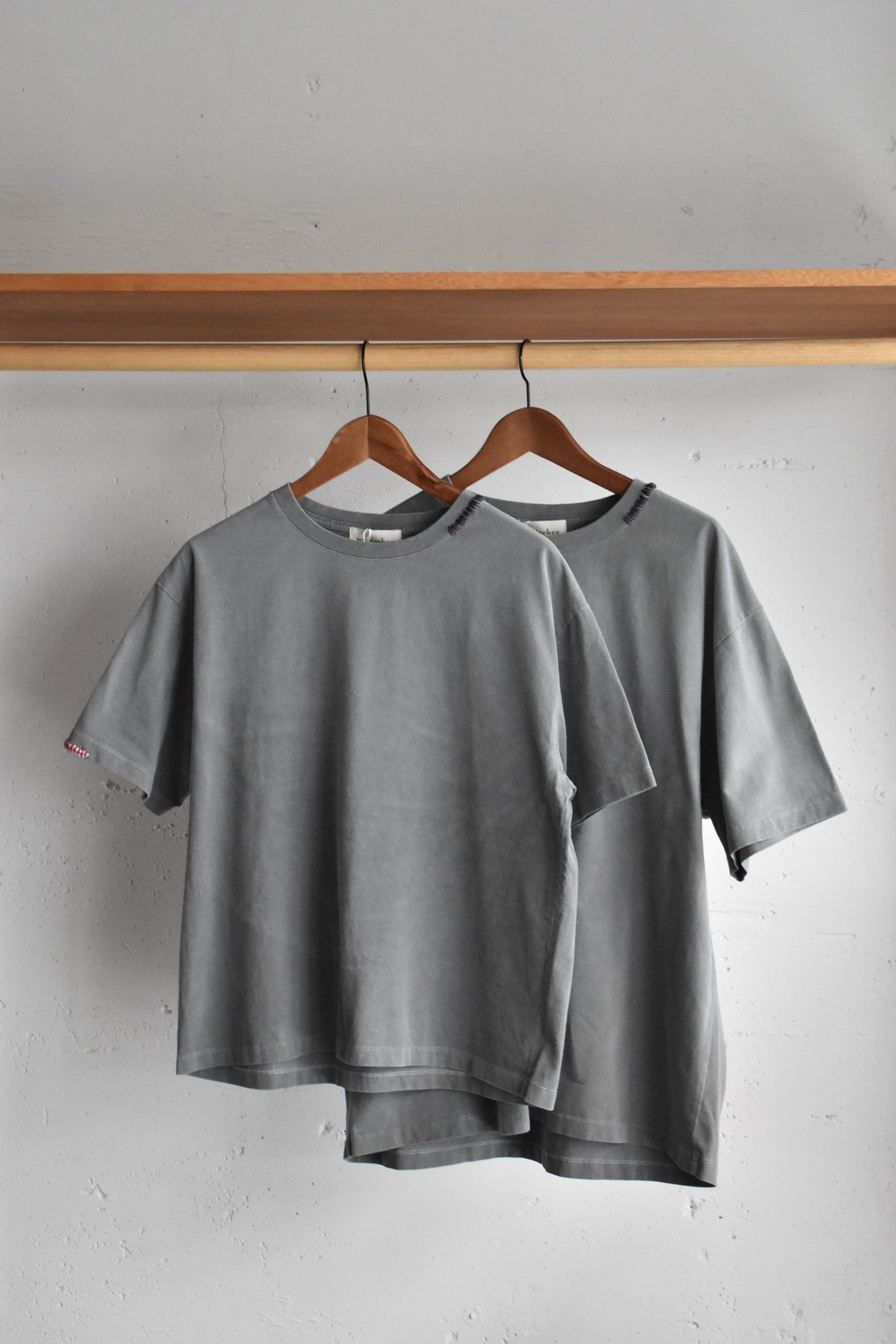 「masterkey」aging Tee -charcoal-