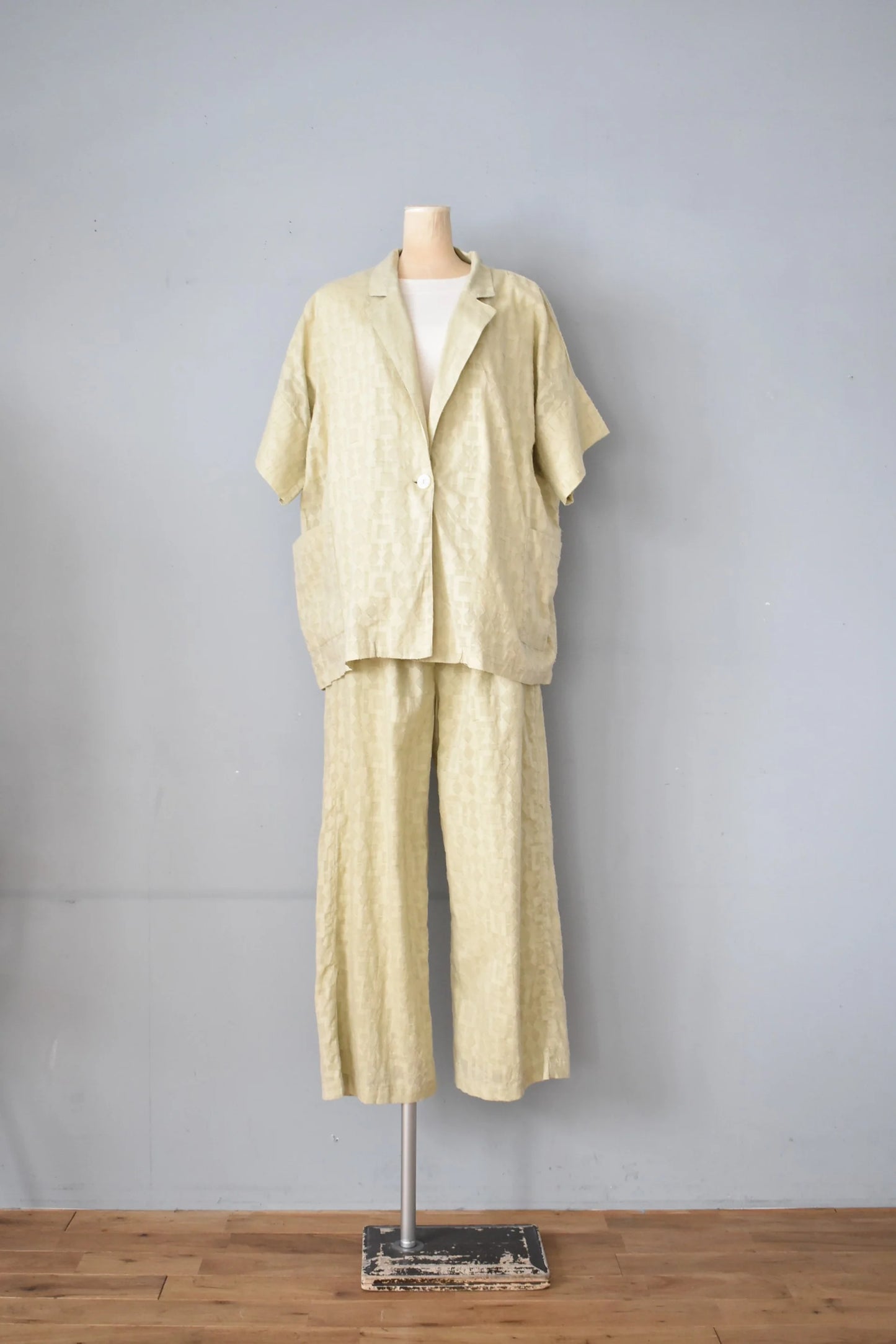 「hunch」cut jacquard s/s jacket