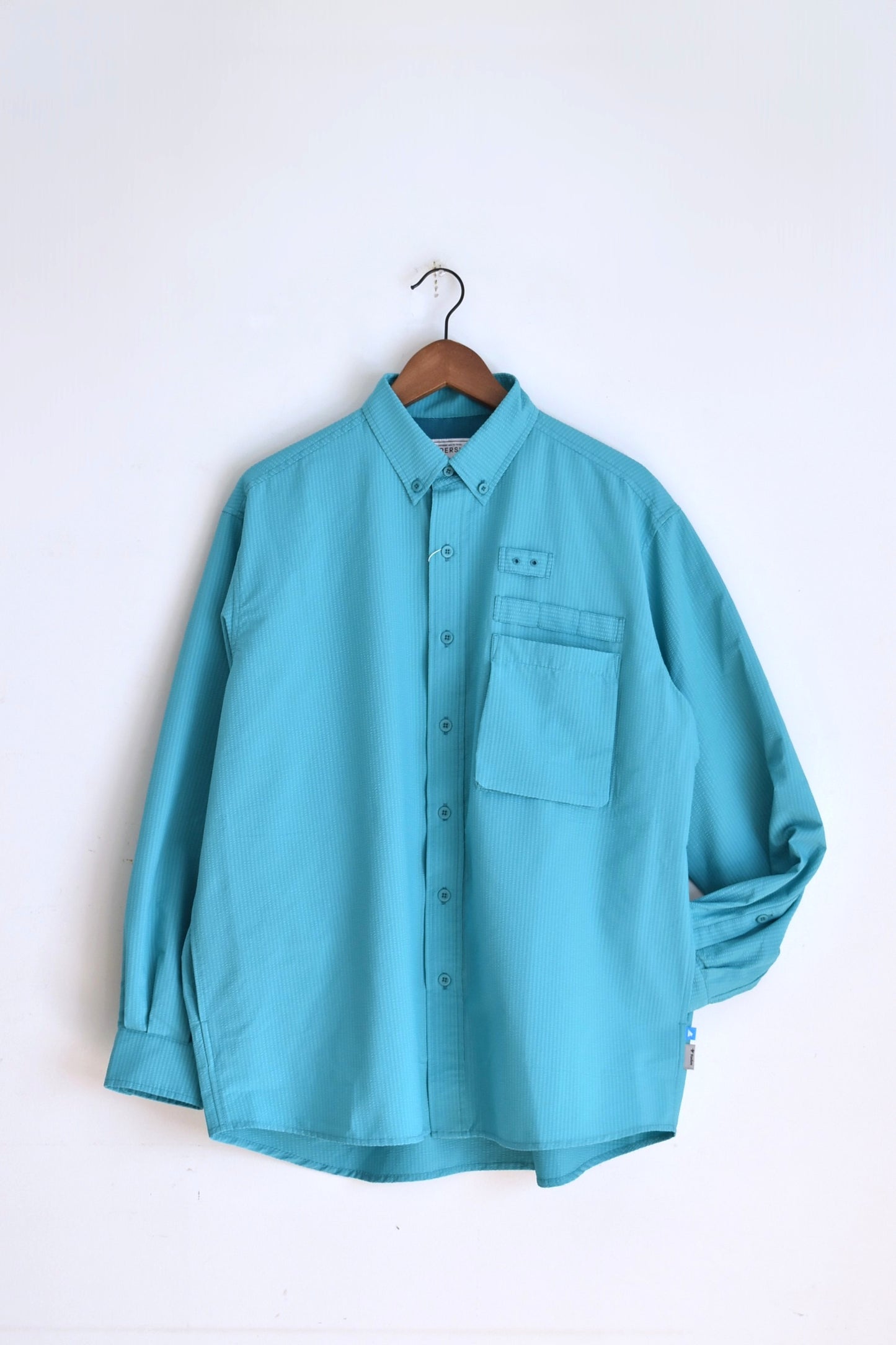 「PAPERSKY」HIKE&BIKE CAVE big shirts with Foxfire -turquoise-
