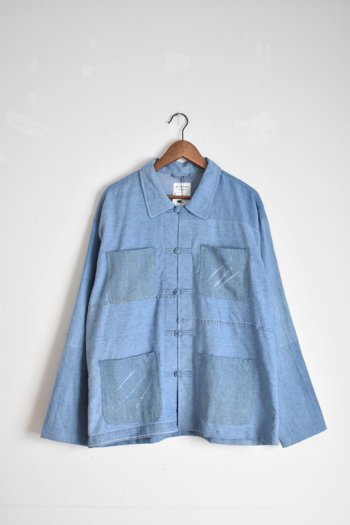 「Mr.Remakeman」china shirts -blue- size4