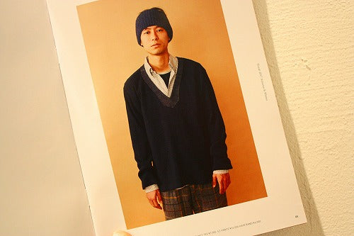 「norah」indogo shirt & indigo knit pants