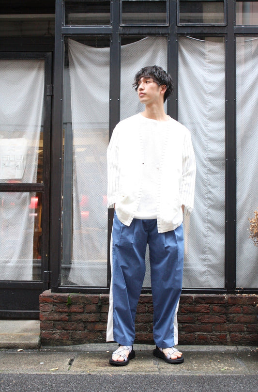 「norah」haori shirt -white-