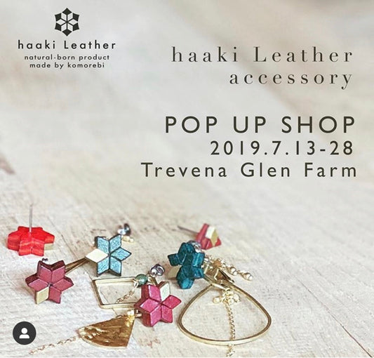 haaki Leather "accessory" pop up shop