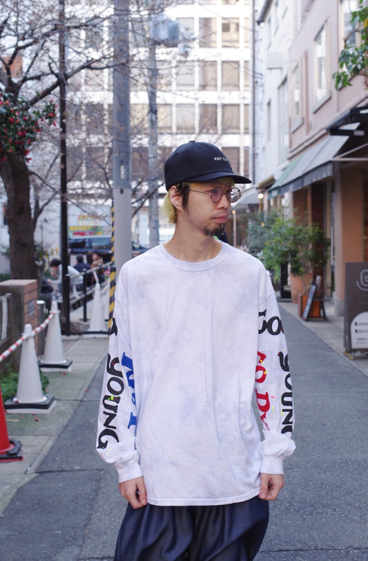 「Laugh&Be...」no too young to dye L/S tee
