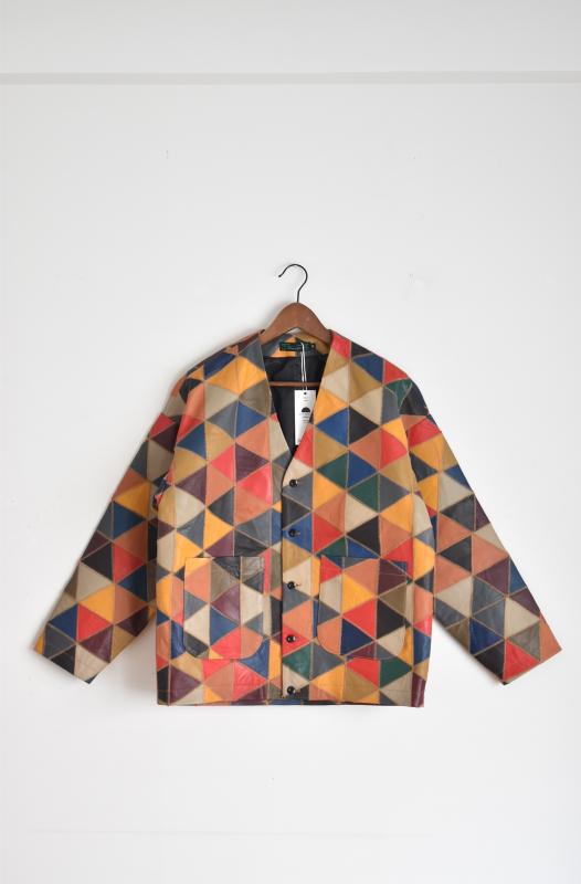 「nasngwam」wailers leather cardigan -multi-