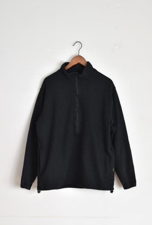 "Phatee" hemp sweater henley -black- 