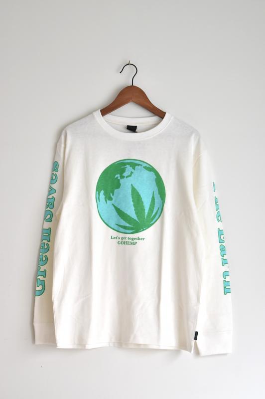 "GOHEMP" save the earth L/ST -natural- 