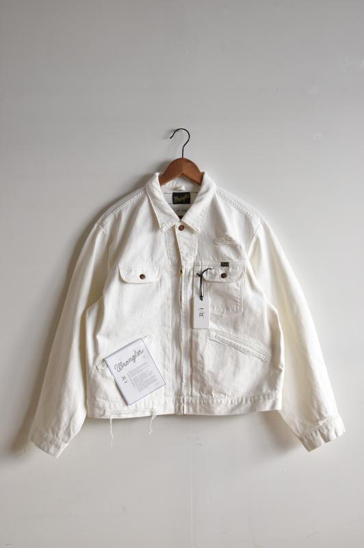 "F/CE." Wrangler Reconstructed Denim Jacket -White- 