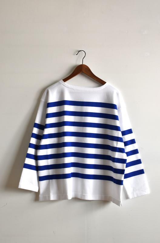「maillot」panel border basque -white/wide royal-