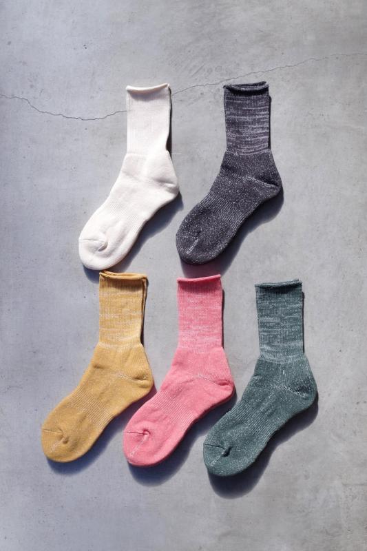 「ROTOTO」washi pile crew socks