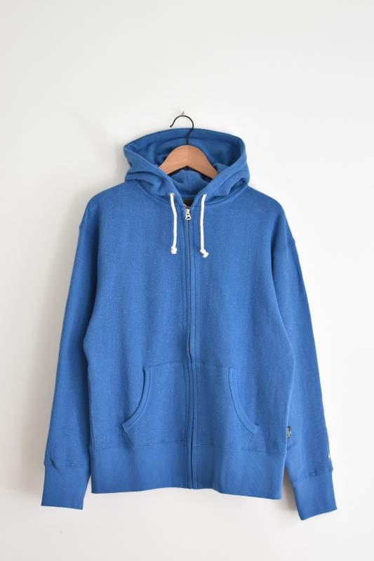 "GOHEMP" hemp zip hoody -classic blue- 