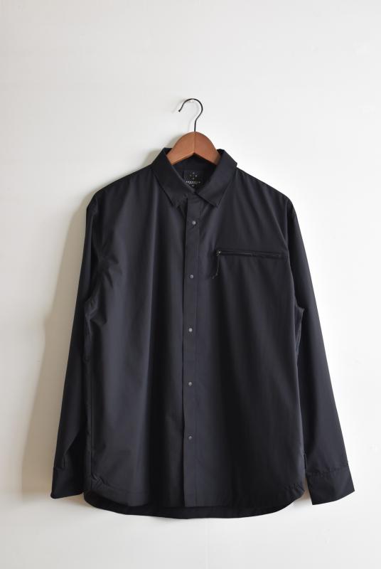 "AXESQUIN" helium L/S shirt -black- 