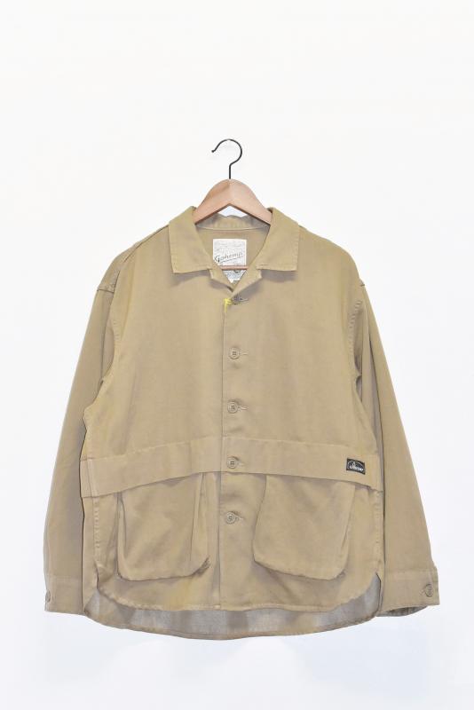 "GOHEMP" travel cargo shirts -pale khaki- 