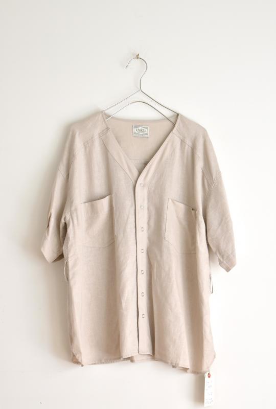 「khakito」linen cardigan shirt (women)