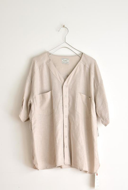"khakito" linen cardigan shirt (women) 