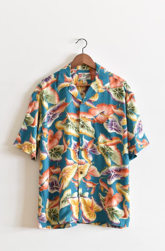 "Hilo Hattie" aloha shirts -teal- 
