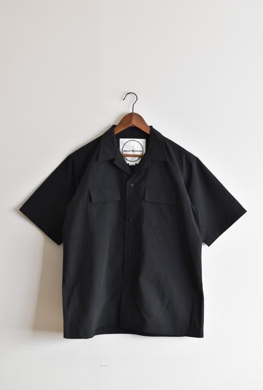 「BURLAP OUTFITTER」S/S camp shirts -black-